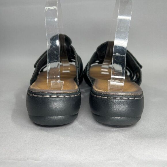 Skechers Sandals Women's Size 9 Luxe Foam Black Leather Slide Flip Flops‎ - Picture 5 of 12